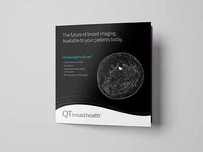 Breast screening technology trifold brochure branding brochure future health technology trifold