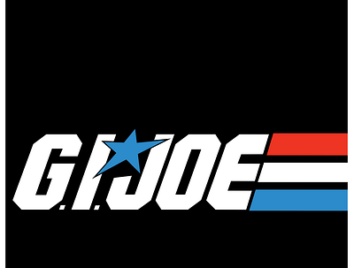 GI Joe A Real American Hero branding design flat logo typography vector