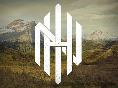 HLN apparel design diamond lettering logo monogram montana texture