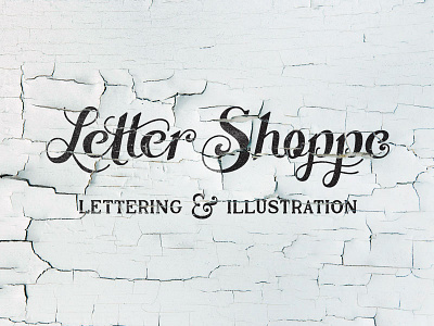 Letter Shoppe Logo branding illustration lettering logo type typography