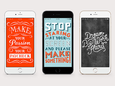 Free iPhone Wallpapers drawing hand lettering iphone lettering letters script sketch typography wallpapers