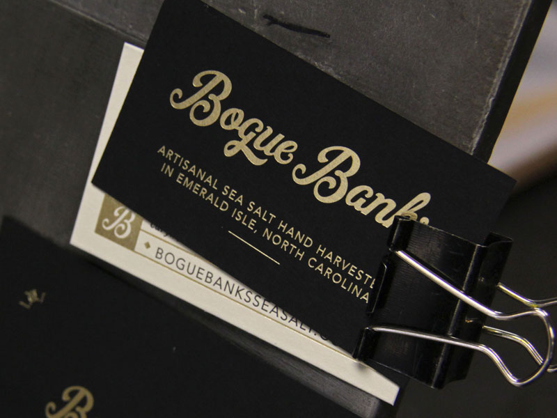 Bogue Banks Letterpress Business Cards by Dina Rodriguez on Dribbble