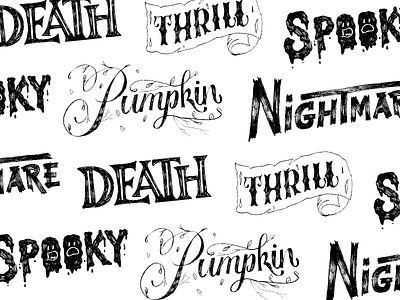 Twitch Halloween Lettering