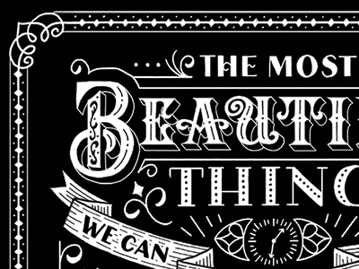 The Most Beautiful Thing hand lettering learn lettering type typography zine