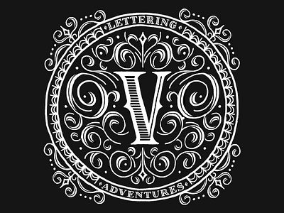 Victorian Skill Badge hand lettering learn lettering lettering practice lettering victorian vintage