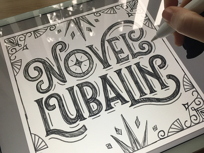 Workbook 14: Novel Lubalin astropad hand lettering ipad lettering learn lettering lettering serif workbook