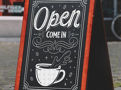 Dat Sign Project barista chalk chalk art chalk board chalk lettering chalk type client work close coffee coffee cup coffee shop hand lettering illustration lettering open script sign sign design type typography