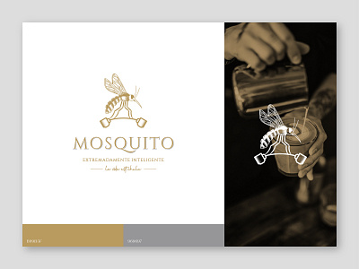 MOSQUITO Logo brand identity branding classic logo coffe shop design graphic design logo typhography typography ui ux