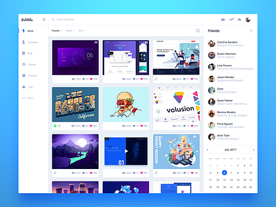 Dribbble UI