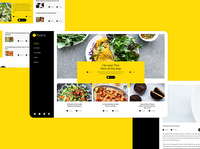 ForkIt Web Concept design ui