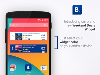 Booking Android Widget