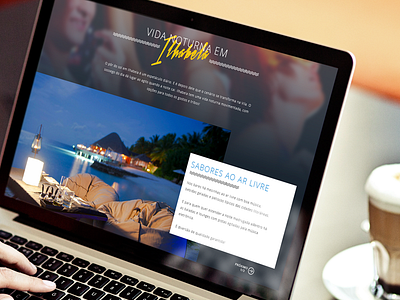 Welcome to Ilhabela - Night Life beach brazil flat interface nature summer ui uiux user interface web webdesign website