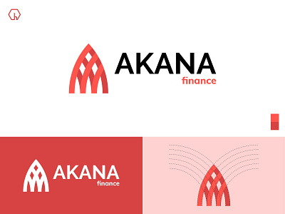 Akana Finance finance finance logo financial goldenratio grass money red tower