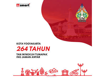 Ulang Tahun Kota Yogyakarta Ke-264 design graphic design instagram red
