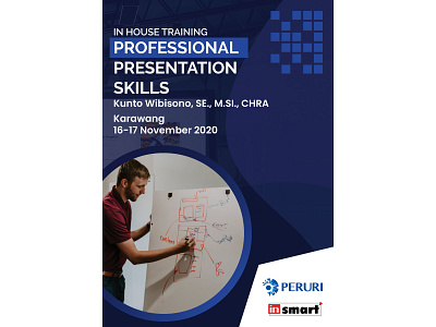 In House Training Professional Presentation Skills Book Cover blue book book cover design graphic design