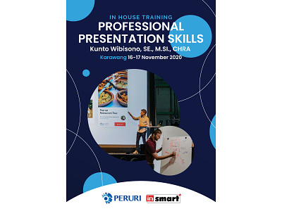 In House Training Professional Presentation Skills Book Cover blue book book cover cover design graphic design