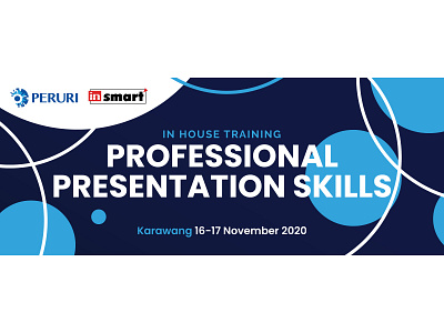 In House Training Professional Presentation Skills Banner banner blue design graphic design
