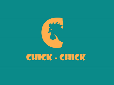 Chick-Chick Logo Design (Gestalt) logo design branding gestalt