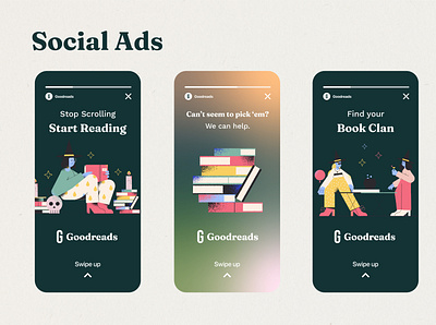Goodreads Re-fresh ads branding instagram social