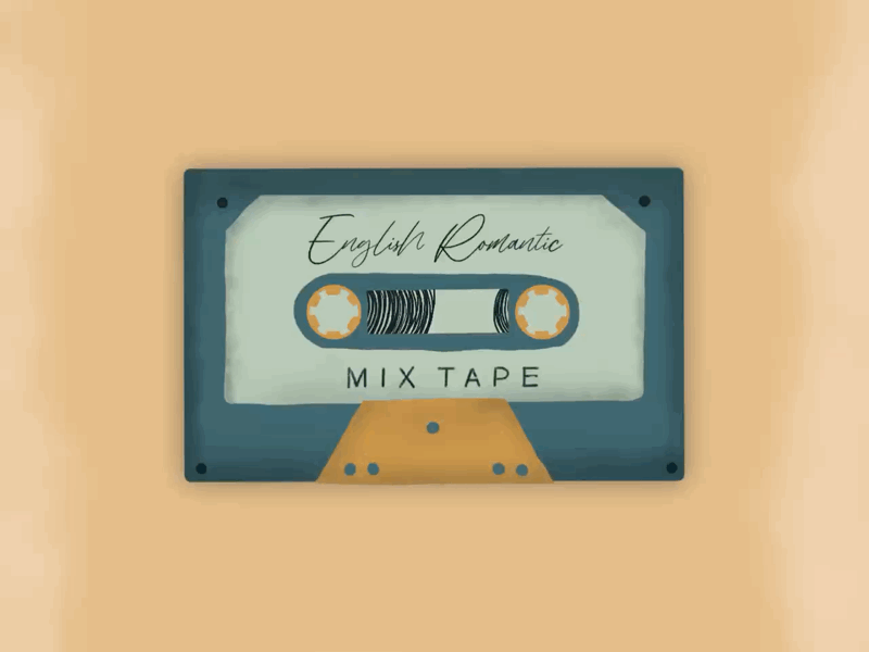 Mix Tape Animation animation illustration mixtape procreate tape vintage vintageillustrator