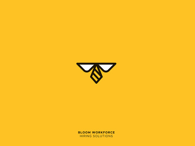 Bloom Workforce 36daysoftype alphabet animal bee logo creative design design grid logo honeybee icon mark logo illustration logo office vector