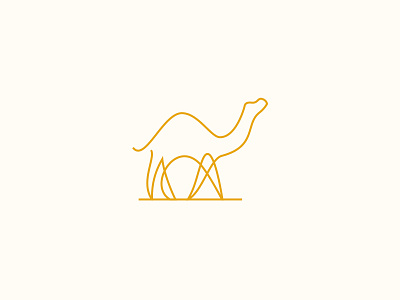 Camel 🐪 animal logo brand design brand designer branding camel logo creative design desert icon mark logo linelogo logo logo design concept minimalist logo