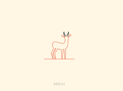 Gazelle alphabet animal animal logo brand identity design branding clever creative design gazelle icon mark logo line logo logo vector