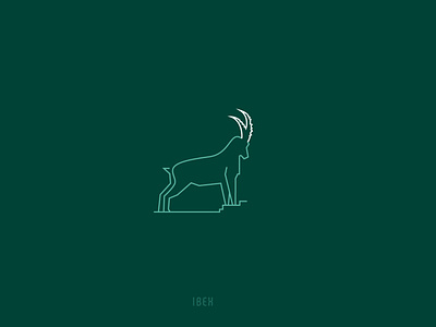 Ibex 36daysoftype alphabet animal animal logo branding clever creative design design gradient grid logo ibex icon mark logo illustration logo logotype mountain goat vector branding