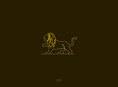 Lion 36daysoftype animal logo brand identity design creative design design grid logo icon mark logo illustration lion logo logo logotype