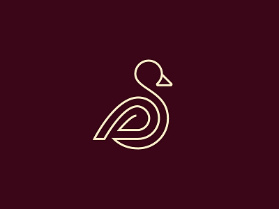 Duck animal animal logo duck duck logo line pond symbol water