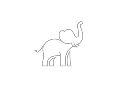 Elephant animal animal logo elephant elephant logo line line logo symbol