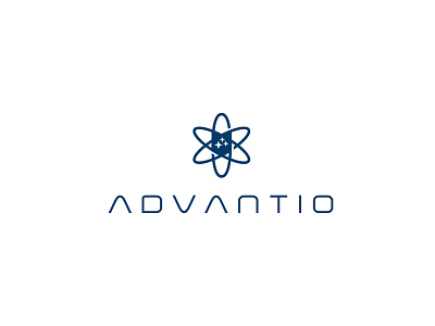 Advantio design logo science shield star symbol