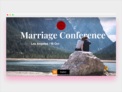 Marriagecon Web UI after affects animation conference love marriage motiondesign photograhy serif ui ux web web design
