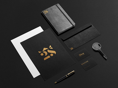 2Step Concierge 2 alphabet logo black and gold crown logo gold logo luxury logo design mockup design monogram stationery design step type vip ticket