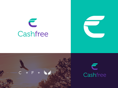 Cashfree alphabet bird logo design c logo cash logo design growth logo logo design branding mark symbol monogram software logo design speed square logo type w logo