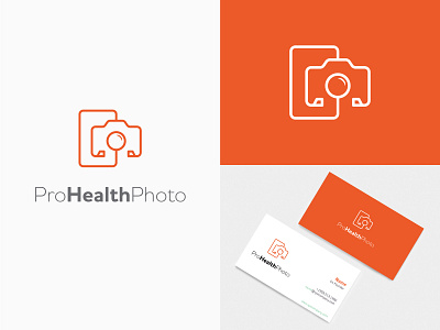 Pro health photo brand identity design camera logo clever creative design design gradient grid logo icon mark logo letter typography logo logotype medical logo design monogram letter mark sethoscope logo smart logo design