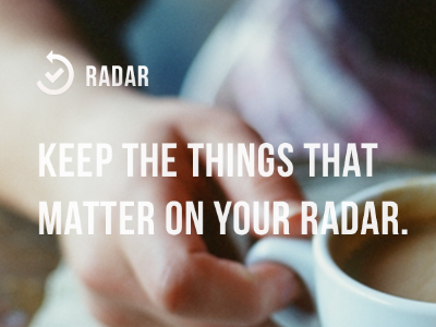 Keep the things that matter bebas coffee iphone app iphone marketing radar