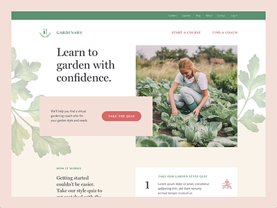 Scrolling Gardenary Homepage marketing marketing design marketing website responsive web design ui ui design ux ux design web design website website design