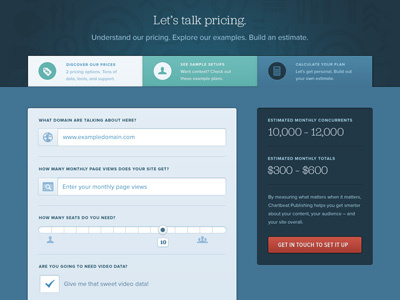 Chartbeat pricing page calculator chartbeat form jubilat pricing proxima nova