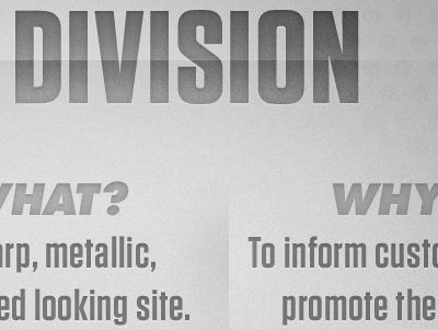 Division futura gray metallic presentation tungsten