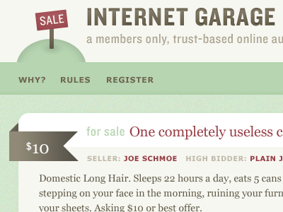 Mocking Up A Design For Internet Garage Sale By Meagan Fisher