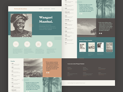 Wangari Maathai Landing Page
