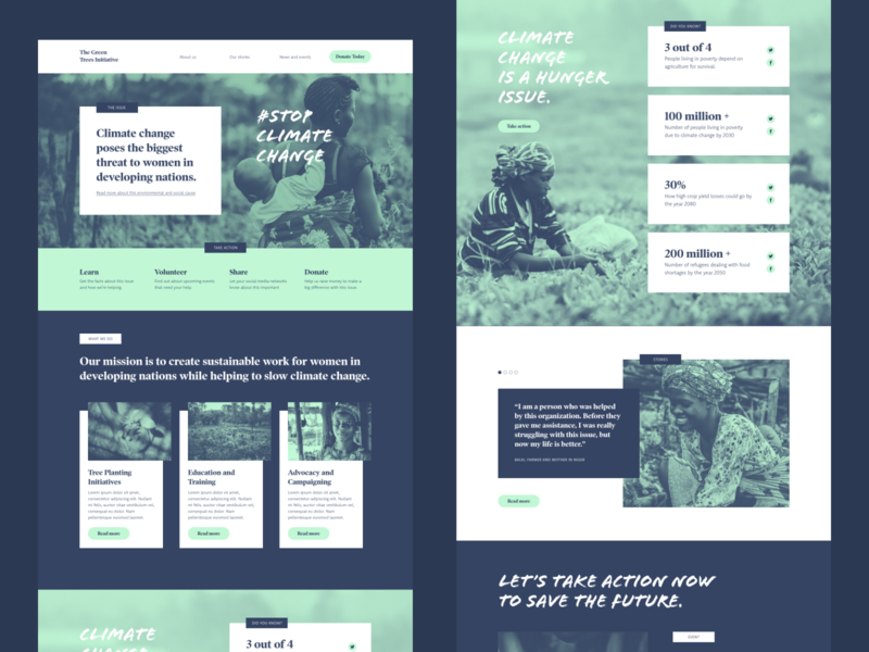 New non-profit UI Kit adobe adobe xd charity free resource free template free ui kit landing page made with adobe xd marketing website non profit responsive responsive website ui kits