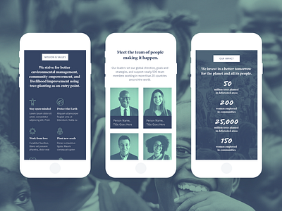 Non-profit UI Kit Mobile Screens adobe adobe xd charity free resource free template free ui kit landing page made with adobe xd marketing website non profit responsive responsive website ui kits