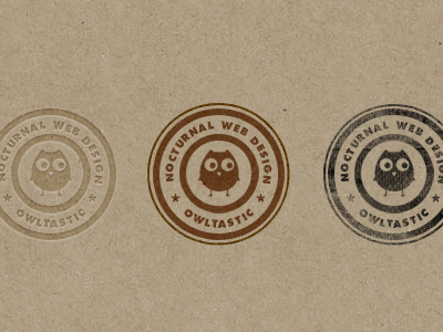 Stamp of Owltasticness brown futura logo stamp texture