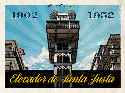 Santa justa postcard