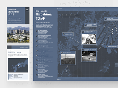 Hiroshima EP mini map artwork design graphic design japan map music print
