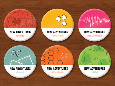Badges badges buttons naconf new adventures