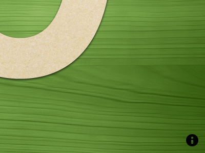 Number Tracing app green icon ipad minimal woodgrain