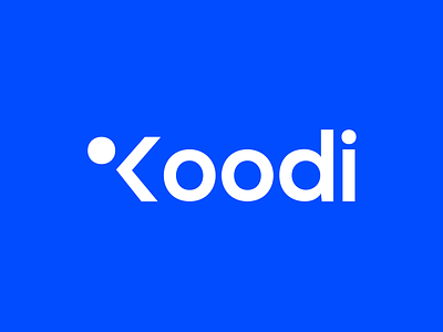 Koodi - logo abstract blue branding branding agency code finish joren brosens logo logodesign logodesigns